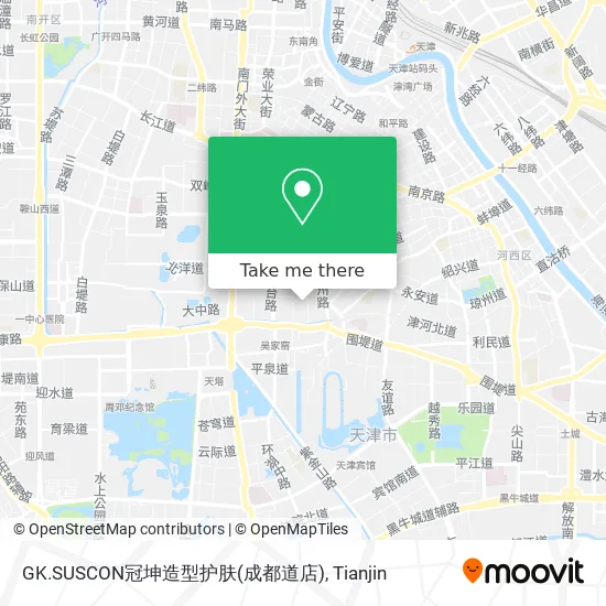 GK.SUSCON冠坤造型护肤(成都道店) map