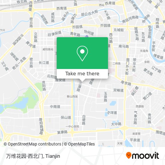 万维花园-西北门 map