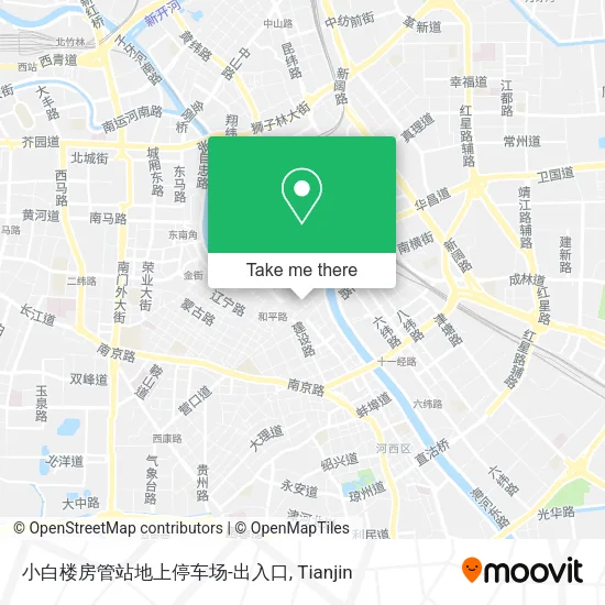 小白楼房管站地上停车场-出入口 map