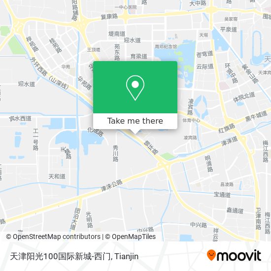 天津阳光100国际新城-西门 map