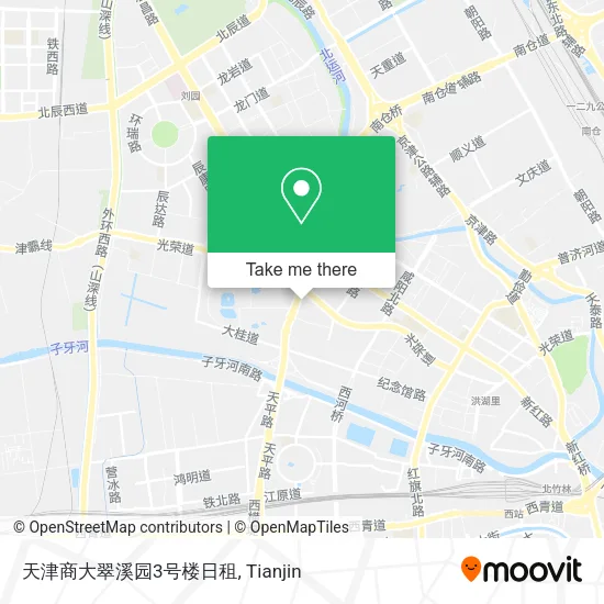 天津商大翠溪园3号楼日租 map