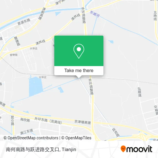 南何南路与跃进路交叉口 map