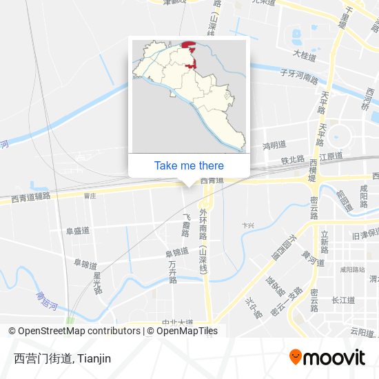 西营门街道 map