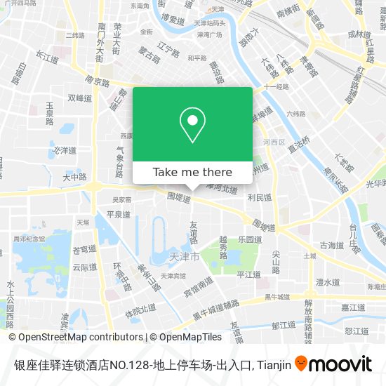 银座佳驿连锁酒店NO.128-地上停车场-出入口 map