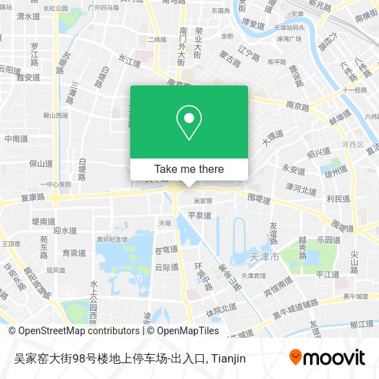 吴家窑大街98号楼地上停车场-出入口 map