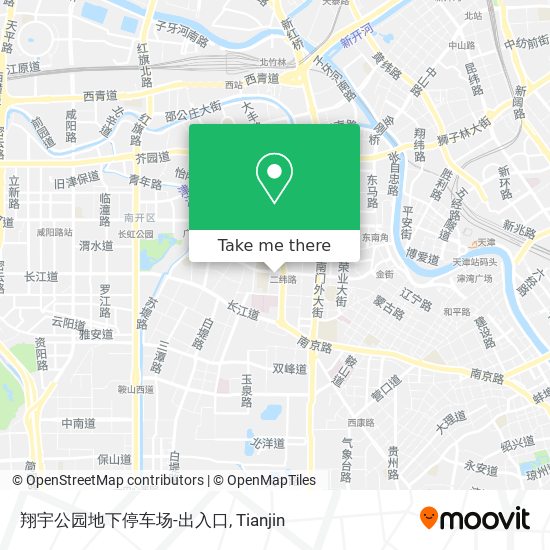 翔宇公园地下停车场-出入口 map