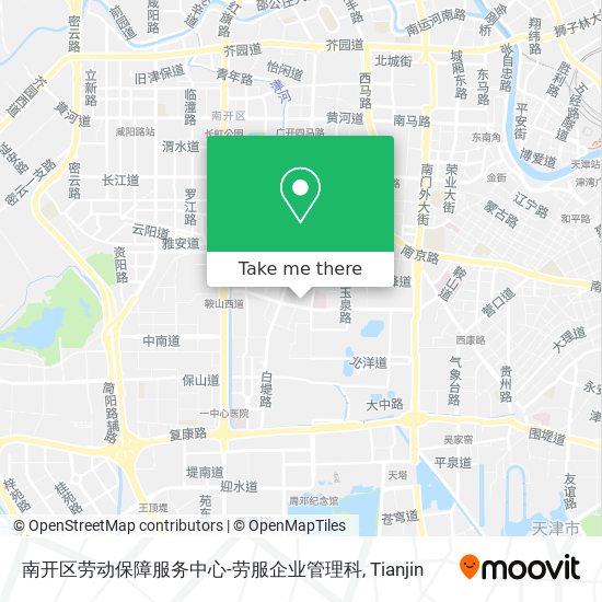 南开区劳动保障服务中心-劳服企业管理科 map