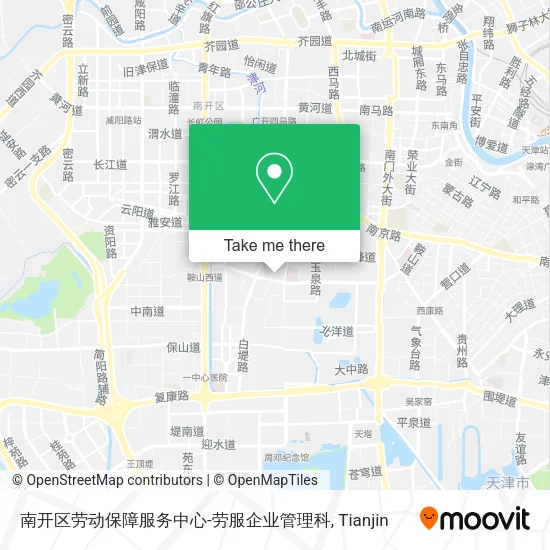 南开区劳动保障服务中心-劳服企业管理科 map