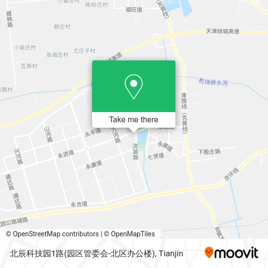北辰科技园1路(园区管委会-北区办公楼) map
