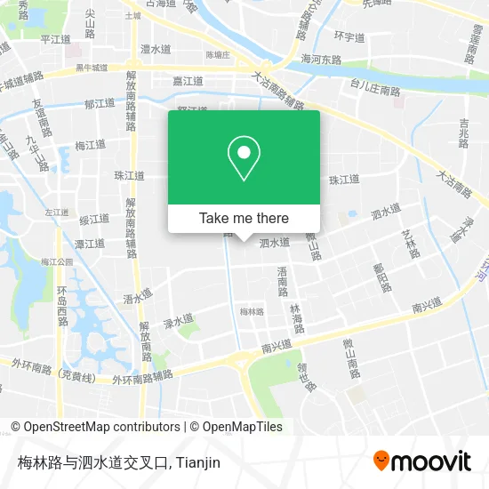 梅林路与泗水道交叉口 map