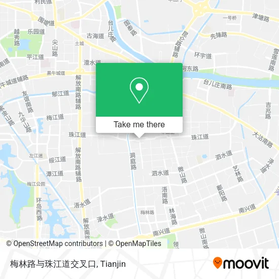 梅林路与珠江道交叉口 map