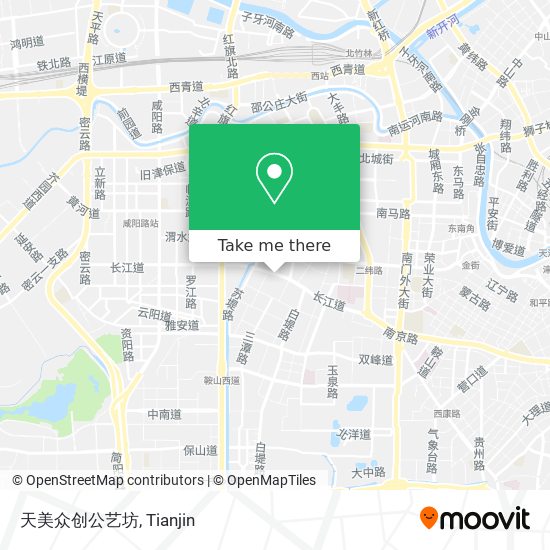 天美众创公艺坊 map