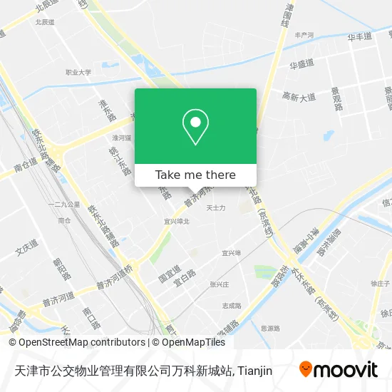 天津市公交物业管理有限公司万科新城站 map