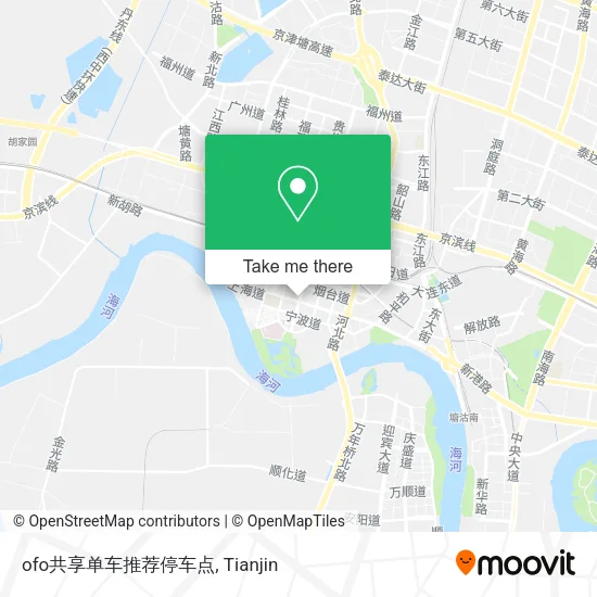 ofo共享单车推荐停车点 map