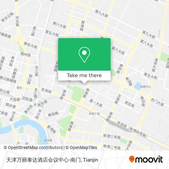 天津万丽泰达酒店会议中心-南门 map