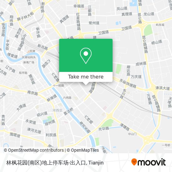 林枫花园(南区)地上停车场-出入口 map