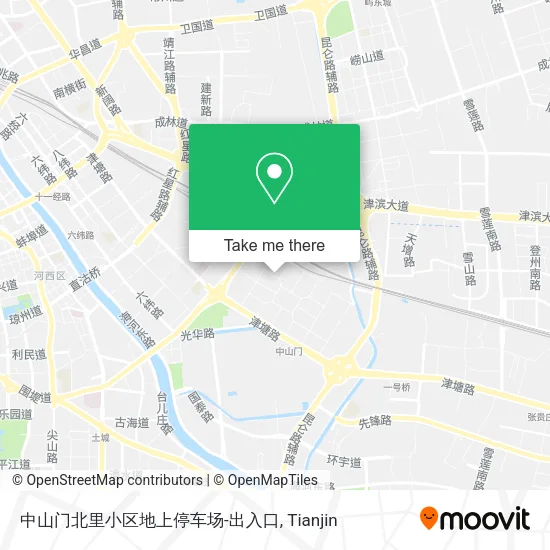 中山门北里小区地上停车场-出入口 map