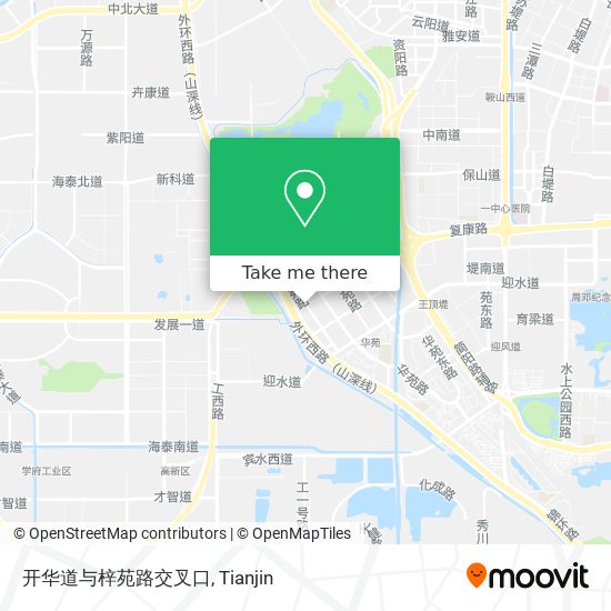 开华道与梓苑路交叉口 map