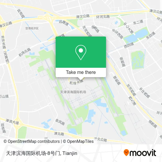 天津滨海国际机场-8号门 map