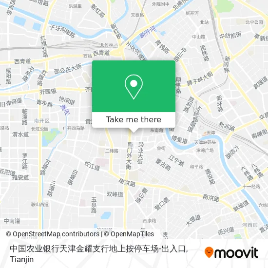 中国农业银行天津金耀支行地上按停车场-出入口 map