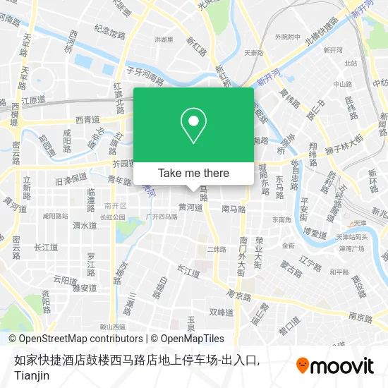 如家快捷酒店鼓楼西马路店地上停车场-出入口 map