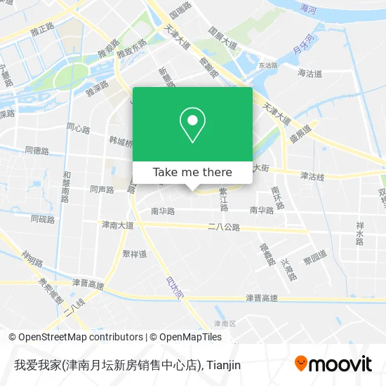 我爱我家(津南月坛新房销售中心店) map