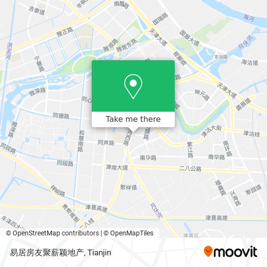 易居房友聚薪颖地产 map