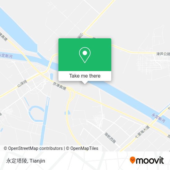 永定塔陵 map