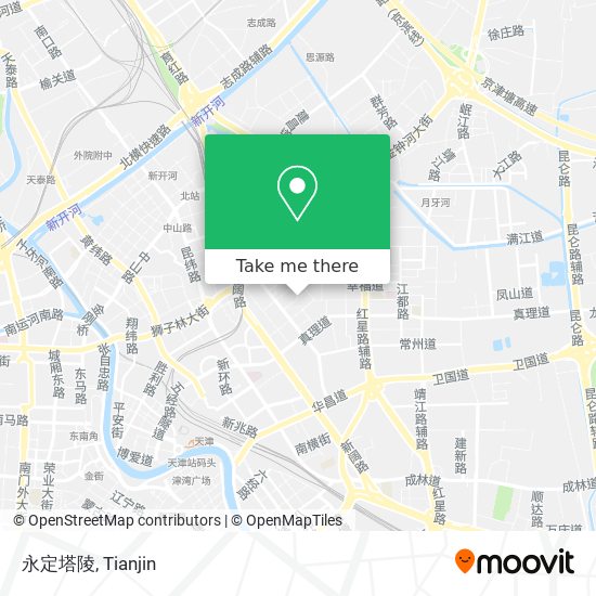 永定塔陵 map