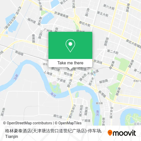 格林豪泰酒店(天津塘沽营口道世纪广场店)-停车场 map