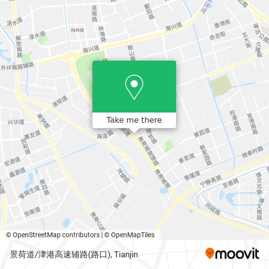 景荷道/津港高速辅路(路口) map