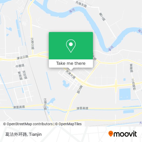 葛沽外环路 map