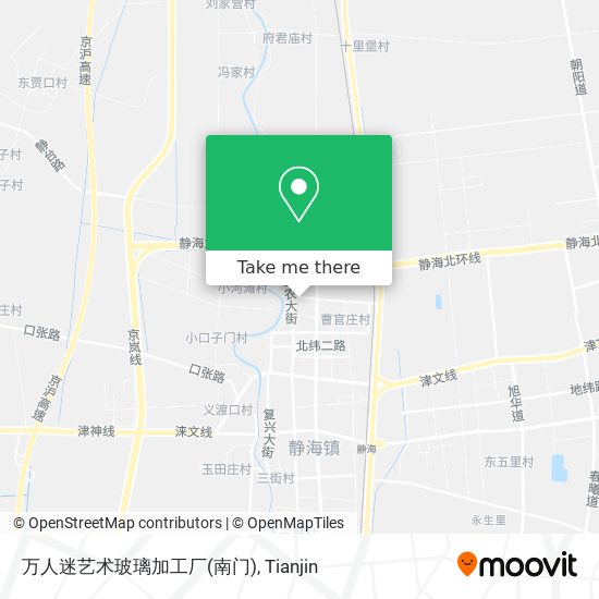 万人迷艺术玻璃加工厂(南门) map