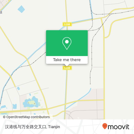 汉港线与万全路交叉口 map