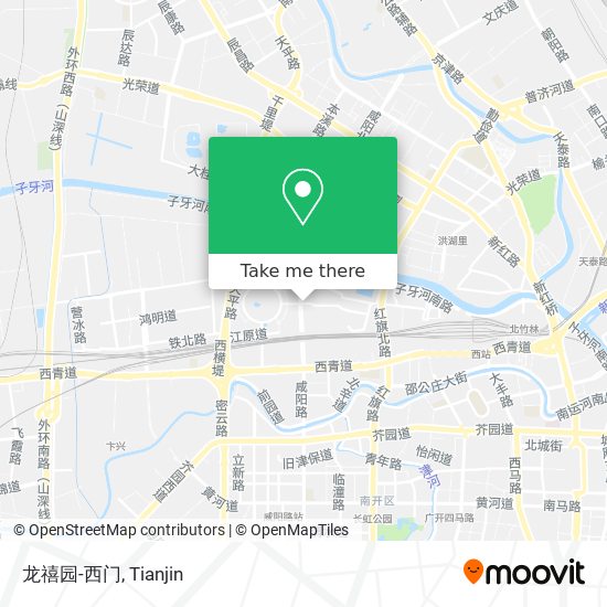 龙禧园-西门 map