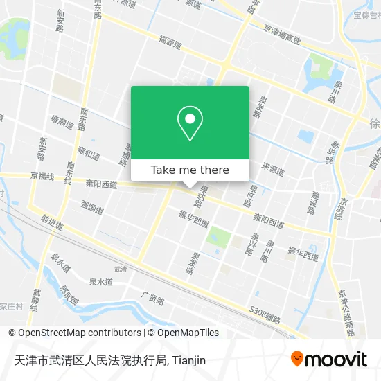 天津市武清区人民法院执行局 map