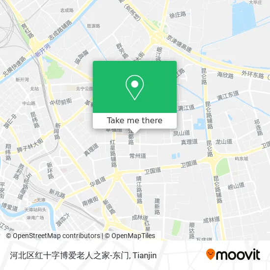 河北区红十字博爱老人之家-东门 map