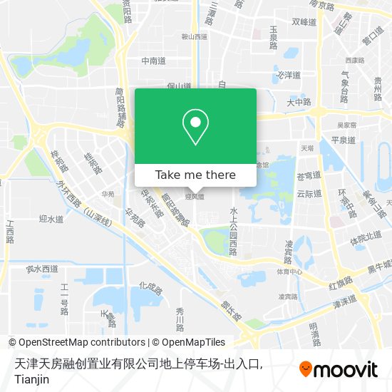 天津天房融创置业有限公司地上停车场-出入口 map