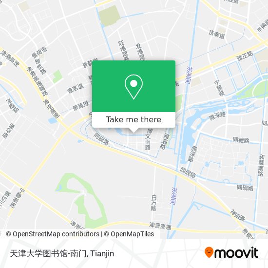 天津大学图书馆-南门 map