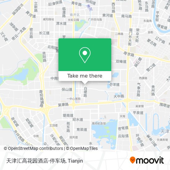 天津汇高花园酒店-停车场 map