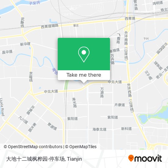 大地十二城枫桦园-停车场 map