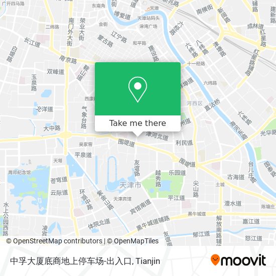 中孚大厦底商地上停车场-出入口 map