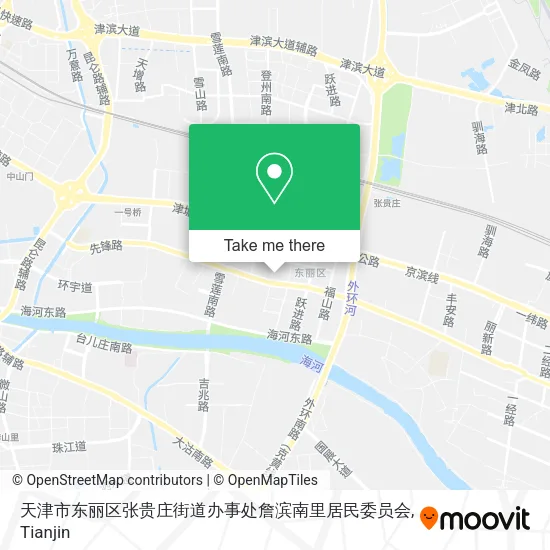 天津市东丽区张贵庄街道办事处詹滨南里居民委员会 map