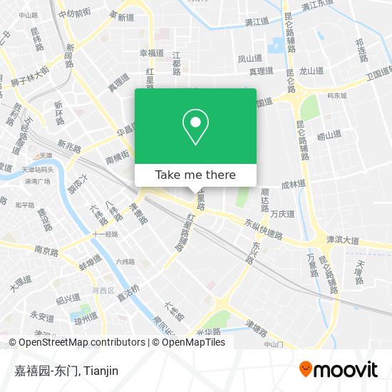 嘉禧园-东门 map