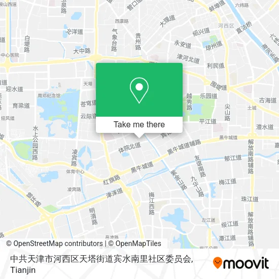 中共天津市河西区天塔街道宾水南里社区委员会 map