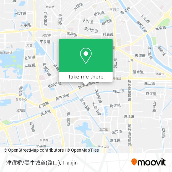 津谊桥/黑牛城道(路口) map