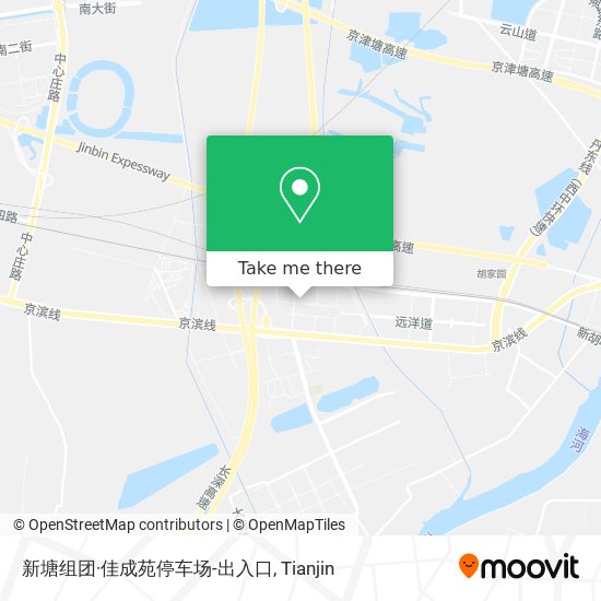 新塘组团·佳成苑停车场-出入口 map