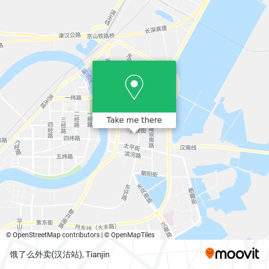 饿了么外卖(汉沽站) map