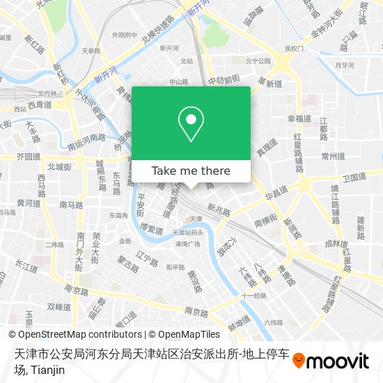 天津市公安局河东分局天津站区治安派出所-地上停车场 map