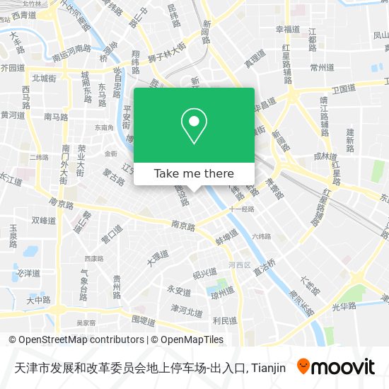 天津市发展和改革委员会地上停车场-出入口 map